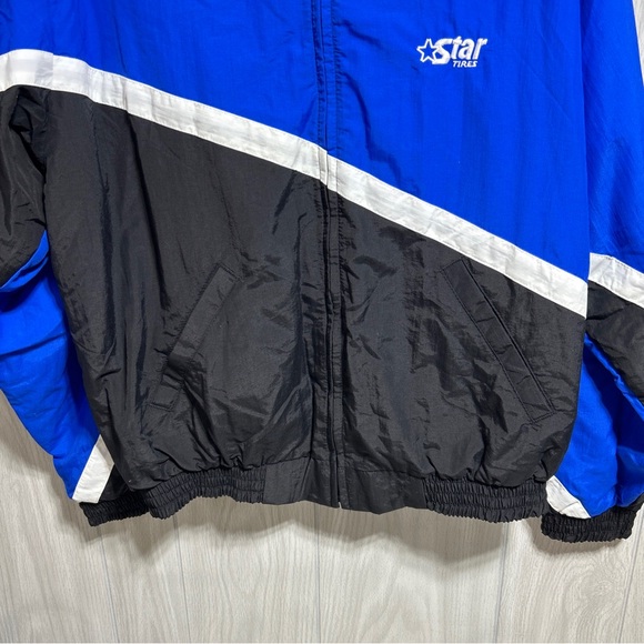 NWT K-Products Star Tires Zippered Windbreaker Size XL - Picture 3 of 9